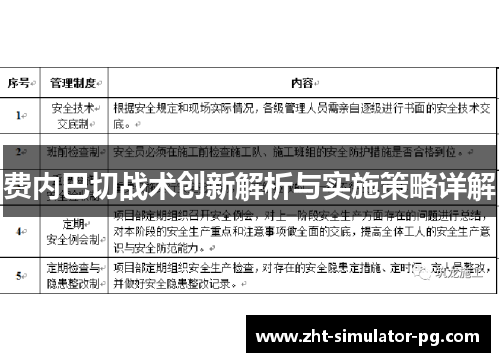 费内巴切战术创新解析与实施策略详解